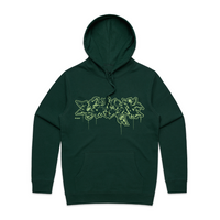 BURN x SAGE Heavyweight Hoodie - Pine Green - Size L Only