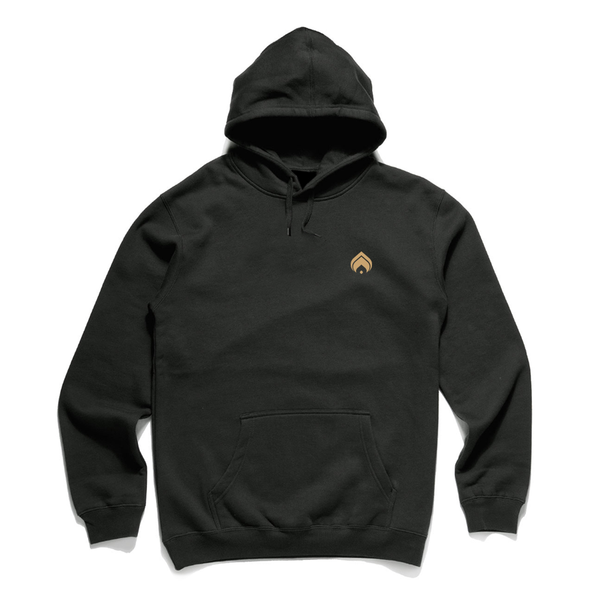 EMBROIDERED LOGO - Black Heavyweight Hoodie - Size XL & XXL Only