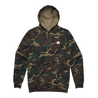 EMBROIDERED LOGO - Camo Heavyweight Hoodie - Size XL Only